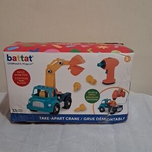 Take-Apart Crane Toy - Blue and Orange